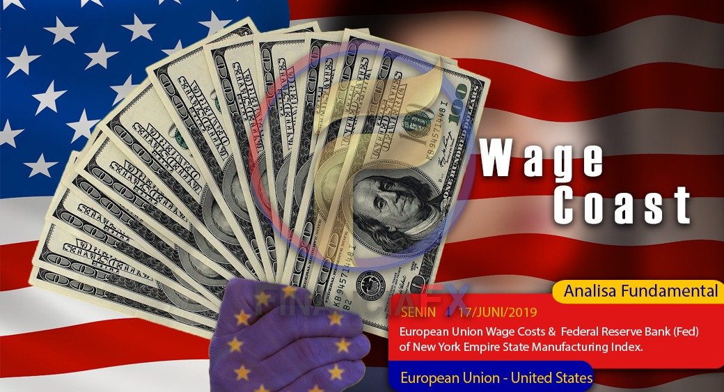 Euro Union Wage Costs & US Fed of New York Empire State